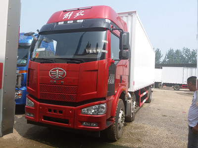 北京專供 一汽解放J6M 6X2 9.6米翼展式雙飛廂式貨車，國五國六全系代理